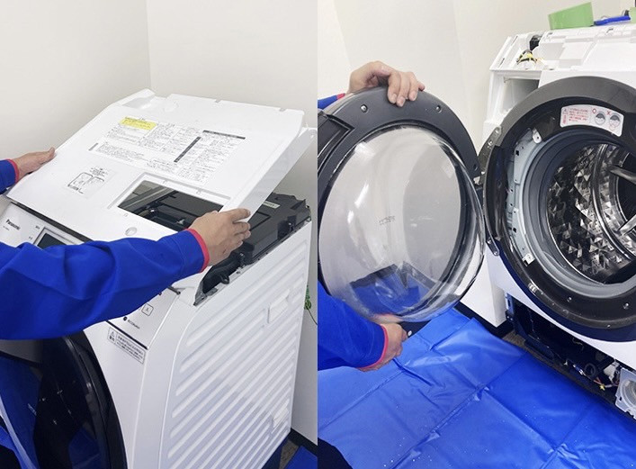 ドラム式乾燥機能分解クリーニング