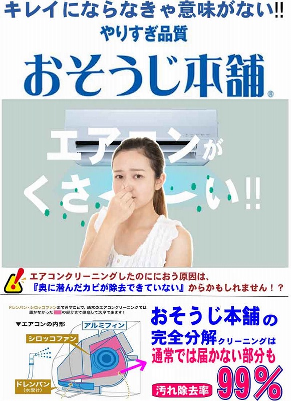 エアコンがカビ臭い!